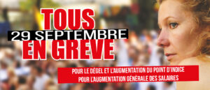 Grève du 29 septembre 2026 pour les salaires et le service public