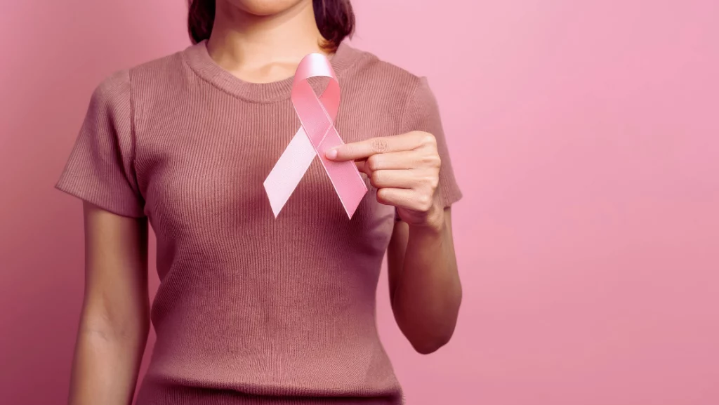 Ruban rose symbolisant la prévention et la lutte contre le cancer du sein